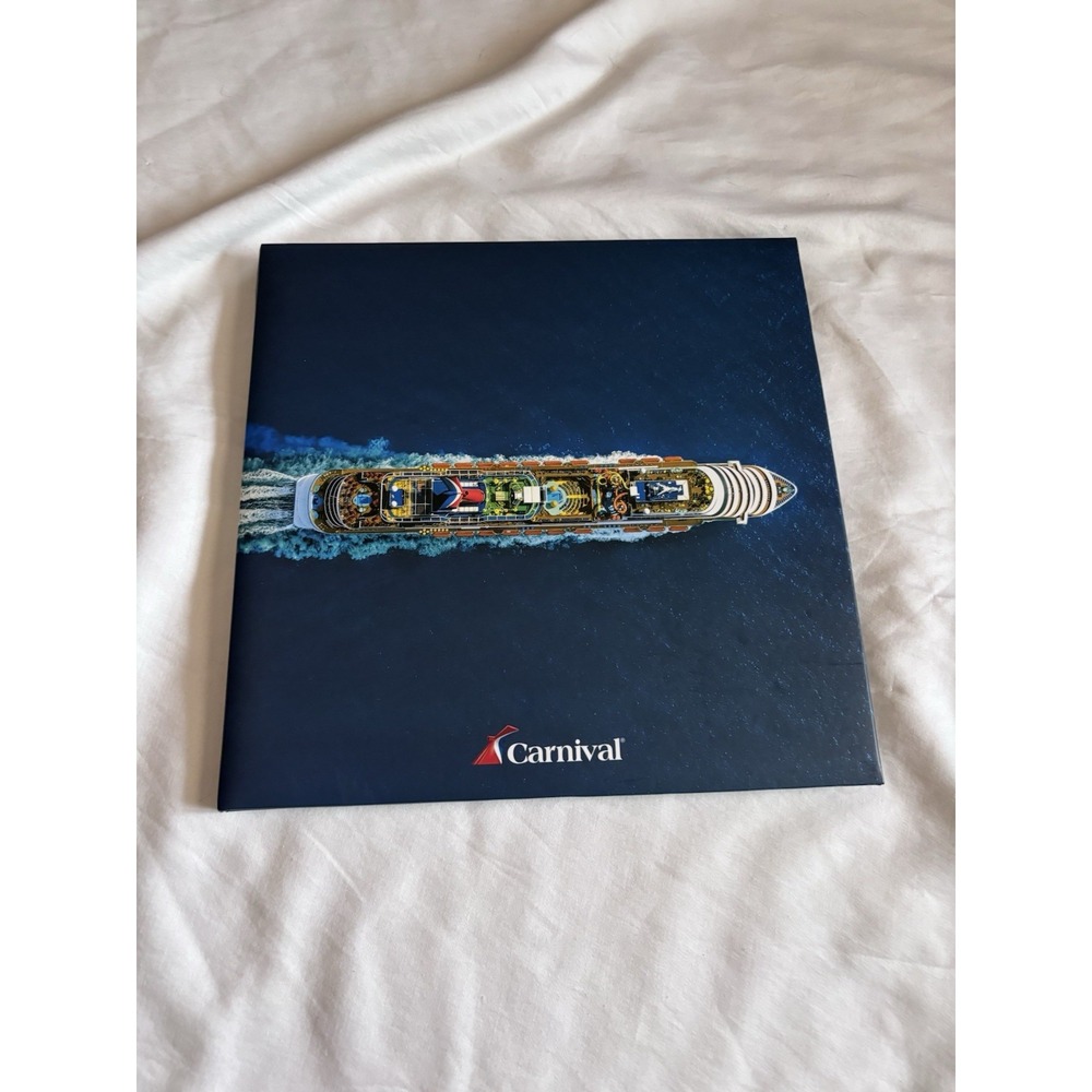 Carnival Cruise ‎ Photo Folio Picture Album Choose Fun  (2) 8 x 10 Pics